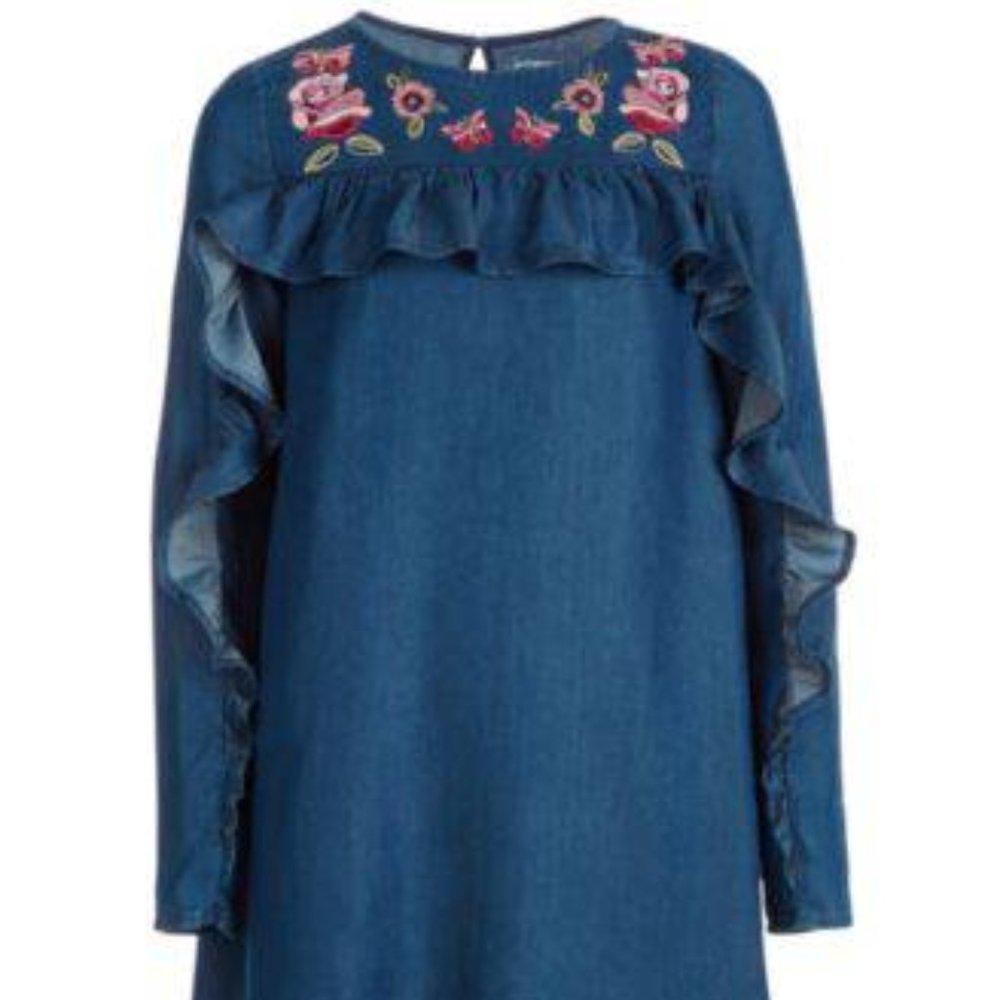 Epic Threads Big Girls Embroidered Ruffle Shift Dress - Picture 4 of 4